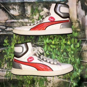 📦 REDUCED! PUMA Red Round Hi-Tops / Ltd. Edition